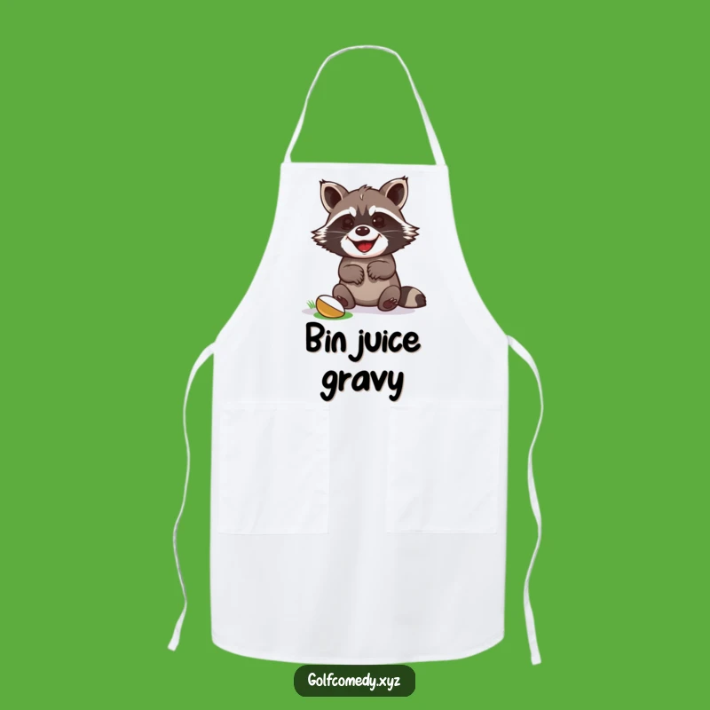 Funny Raccoon Golf Apron - Durable & Celebratory Champion Kitchen Bib Gift