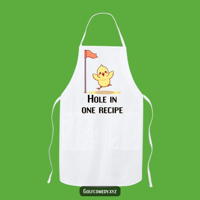 Funny Chick Golf Apron - Durable & Hilarious Kitchen Birdie Bib Gift