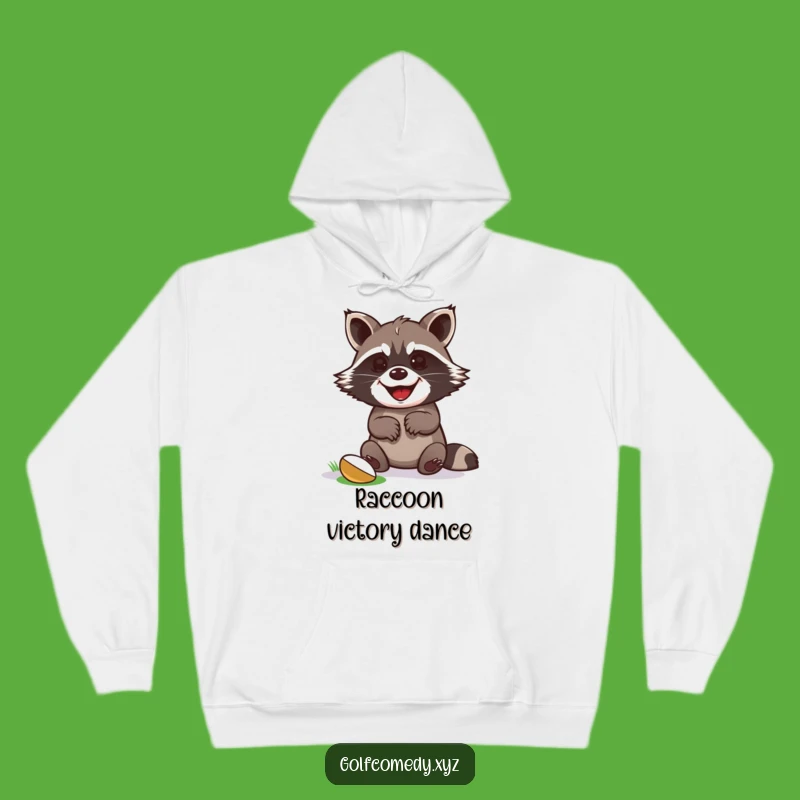 Cozy Funny Raccoon Golf Hoodie - Warm & Celebratory Champion Gift Apparel