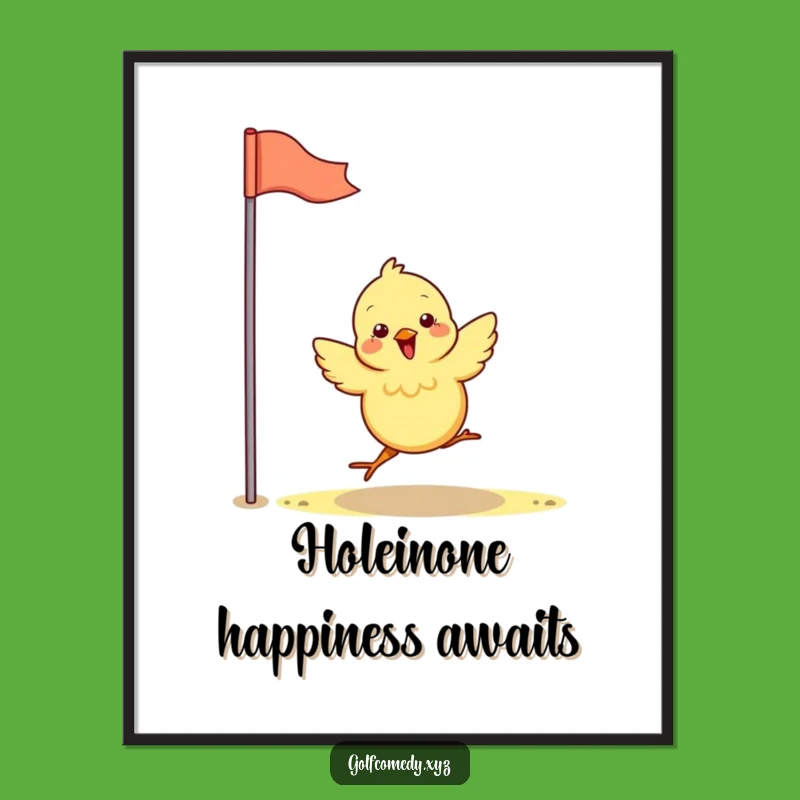 Free Printable Wall Art: Funny Chick Golfing! Humorous Downloadable Decor Gift