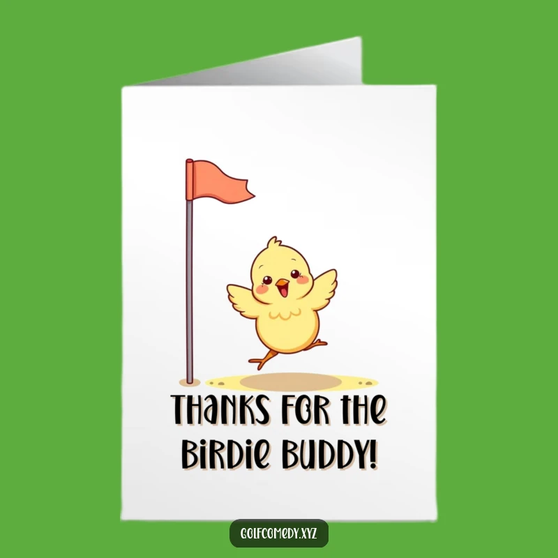 Free Printable Thank You Card: Chick's Golf Gratitude! Humorous Downloadable Gift
